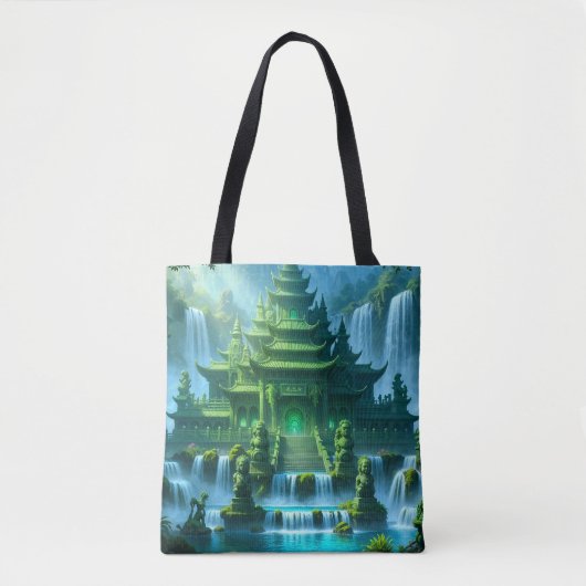 Tempel Kasteel van de Geheime Jade Troon Tote Bag (Voorkant)