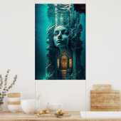 Tempel naar Aurora Poster (Keuken)