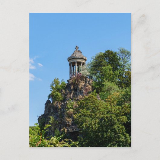 Tempel Sibylle in Parc des Buttes Chaumont - Parij Briefkaart (Voorkant)