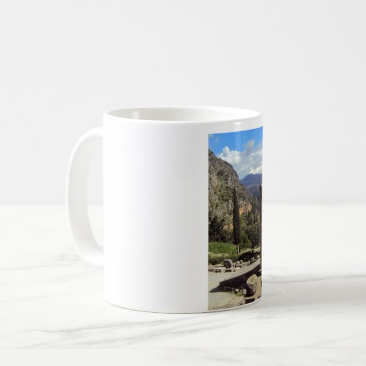 Tempel van Apollo - Delphi Koffiemok (Voorkant links)