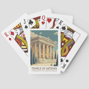 Tempel van Artemis Zeven Wereldwonderen Kunst Pokerkaarten