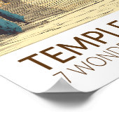 Tempel van Artemis Zeven Wereldwonderen Kunst Poster (Hoek)