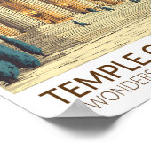 Tempel van Artemis Zeven Wereldwonderen Kunst Poster (Hoek)