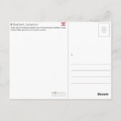 Tempel van Bacchus, Baalbek, Libanon Reis  Briefkaart (Achterkant)