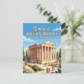 Tempel van Bacchus Libanon Briefkaart (Staand voorkant)