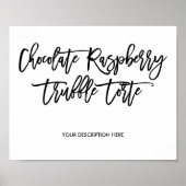 Tempel van chocolade-frambozenknottenbord poster (Voorkant)