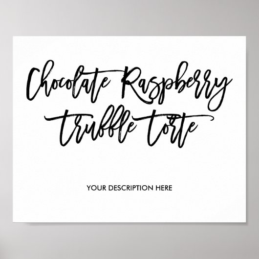 Tempel van chocolade-frambozenknottenbord poster (Voorkant)