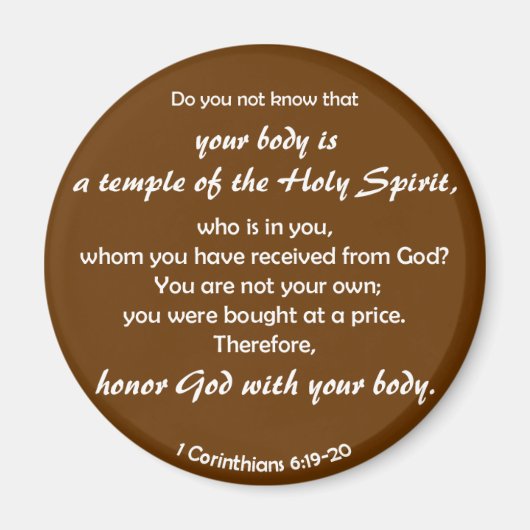 Tempel van de Heilige Geest Magneet (Voorkant)