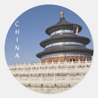 Tempel van de Hemel in Peking Ronde Sticker