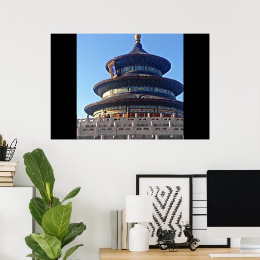 tempel van de hemel poster (Thuiskantoor)