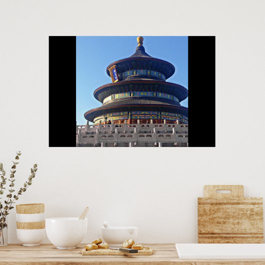 tempel van de hemel poster (Keuken)