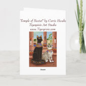 Tempel van de Kaart van de Kunst van de Kat van de (Achterkant)