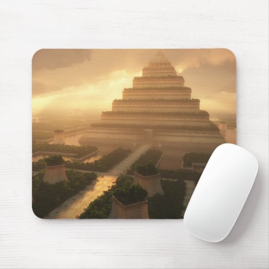 Tempel van de Leaf Mousepad Muismat (Met muis)