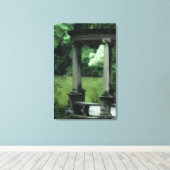 Tempel van de liefde bij de oude Westbury Gardens Canvas Afdruk (Insitu (Houten vloer))
