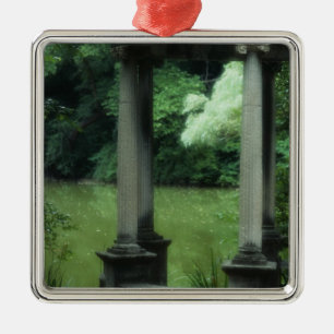 Tempel van de liefde bij de oude Westbury Gardens Metalen Ornament