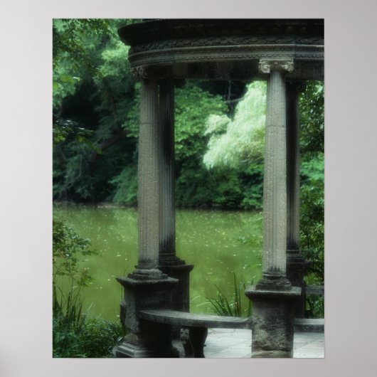Tempel van de liefde bij de oude Westbury Gardens Poster (Voorkant)