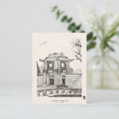 Tempel van de Literatuur Gate Hanoi Vietnam Pen In Briefkaart (Staand voorkant)