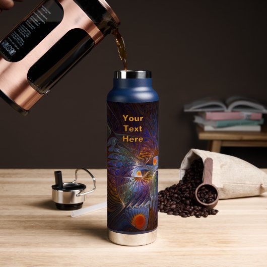 Tempel van de Zon Waterfles (Koffie (Gedraaid) )