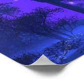 Tempel van Diana in de Moonlight Poster (Hoek)