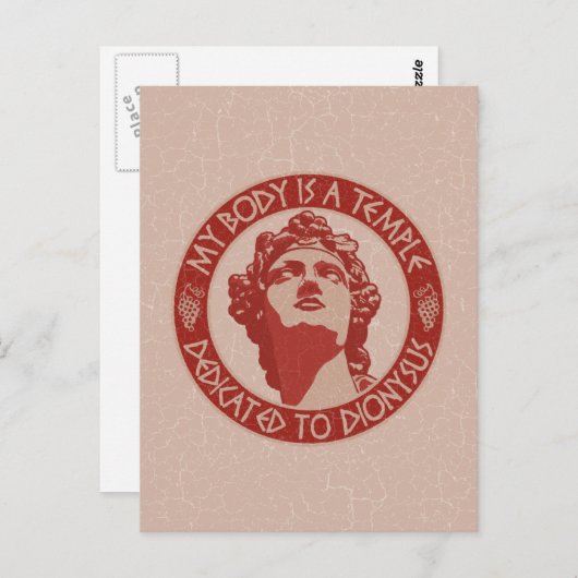 Tempel van Dionysus Briefkaart (Voorkant / Achterkant)