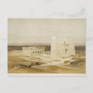 Tempel van Edfu, oude Apollinopolis, Hoger Egypte Briefkaart