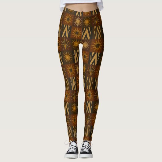 Tempel van Ember™ – Een MaelstroMedia Textiel Orig Leggings (Voorkant)