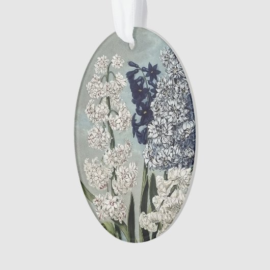 tempel van Flora Hyacinths Flowers Keramisch Ornament (voorkant)