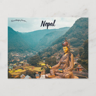 Tempel van Guru Padmasambhava Nepal Briefkaart