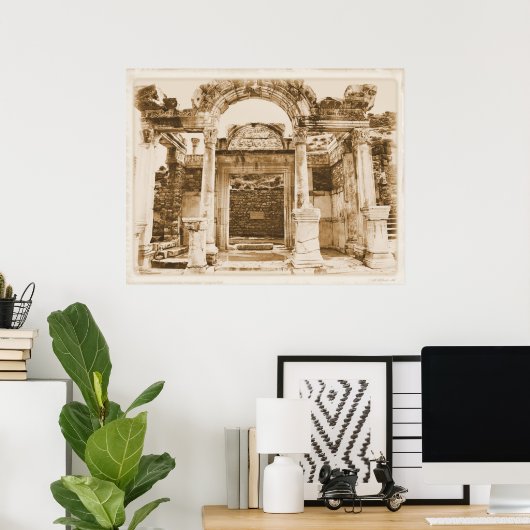 Tempel van Hadrian, Ephesus POSTER (Thuiskantoor)