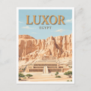 Tempel van Hatsjepsoet Luxor Egypte Briefkaart