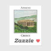 Tempel van Hephaestus, Athene Griekenland Sticker (Vel)