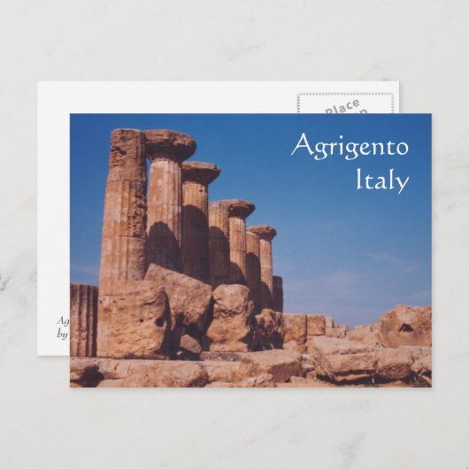 Tempel van Hercules Briefkaart (Voorkant / Achterkant)