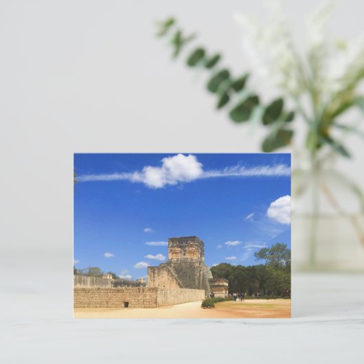 Tempel van het Briefkaart Jaguars Chichen Itza (Staand voorkant)