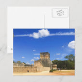 Tempel van het Briefkaart Jaguars Chichen Itza (Voorkant / Achterkant)