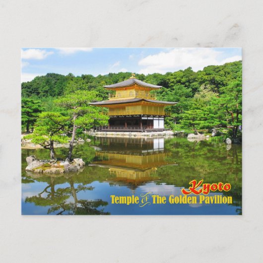 Tempel van het Gouden Pavilion, Kyoto, Japan Briefkaart (Voorkant)