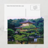 Tempel van het Gouden Pavilion, Kyoto, Japan Briefkaart (Voorkant / Achterkant)