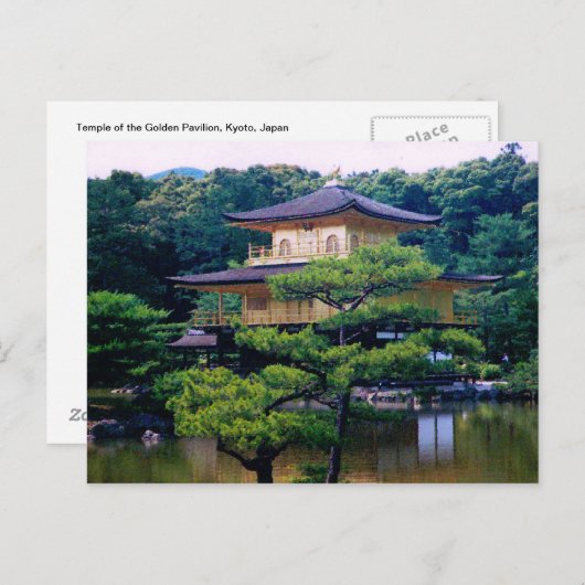 Tempel van het Gouden Pavilion, Kyoto, Japan Briefkaart (Voorkant / Achterkant)