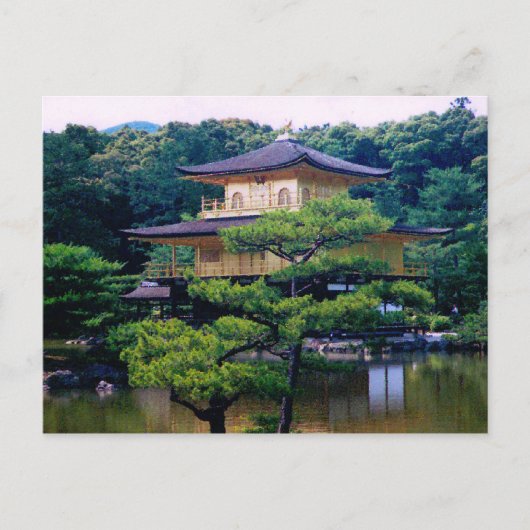 Tempel van het Gouden Pavilion, Kyoto, Japan Briefkaart (Voorkant)