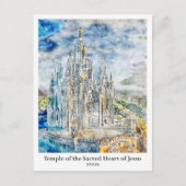 Tempel van het Heilige Hart van Jezus Reizen Briefkaart (Voorkant)