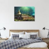 tempel van het koraalrif - gevlekt canvas afdruk (Insitu (Slaapkamer))