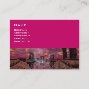 TEMPEL VAN HET WATER , Paarse Fuchsia Visitekaartje