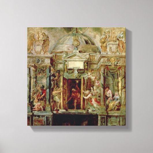 Tempel van Janus, 1630 Canvas Afdruk (Voorkant)