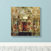 Tempel van Janus, 1630 Canvas Afdruk (Insitu (Houten vloer))
