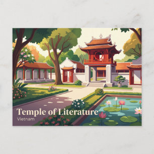 Tempel van Literatuur, Hanoi, Vietnam Briefkaart