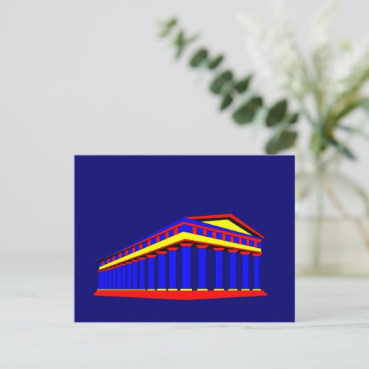 Tempel van Neptune Briefkaart (Staand voorkant)
