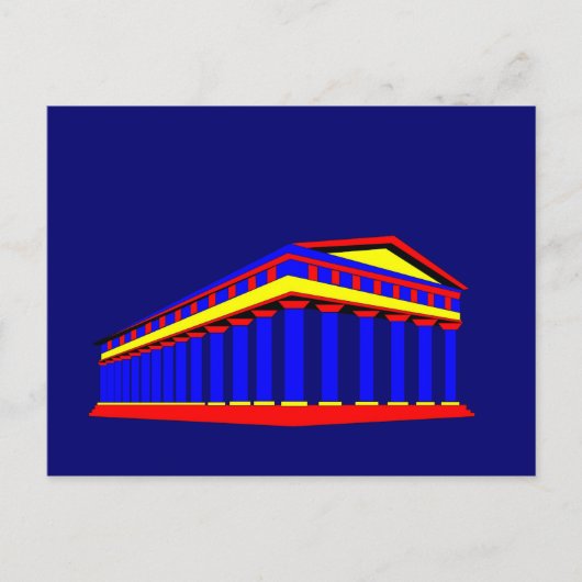 Tempel van Neptune Briefkaart (Voorkant)