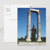 Tempel van Olympian Zeus (Athens)-Gate with godess Briefkaart (Voorkant / Achterkant)