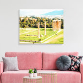 Tempel van Olympische Zeus, Athene Canvas Afdruk (Insitu (Woonkamer))