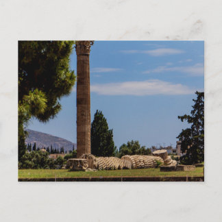 Tempel van Olympische Zeus, Athene, Griekenland Briefkaart