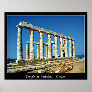 TEMPEL VAN POSIEDON POSTER